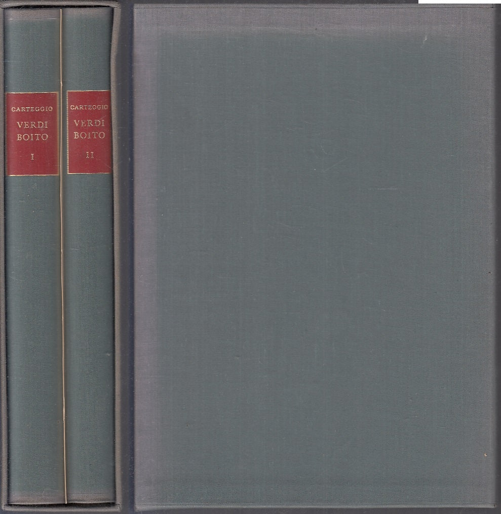 LT- CARTEGGIO VERDI BOITO COFANETTO 2 VOLUMI-- STUDI VERDIANI--- 1978- CS-YFS131