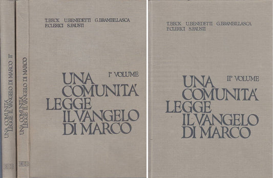 LS- UNA COMUNITA' LEGGE IL VANGELO DI MARCO 2 VOLL.- AA.VV.- EDB ---- B - ZFS291
