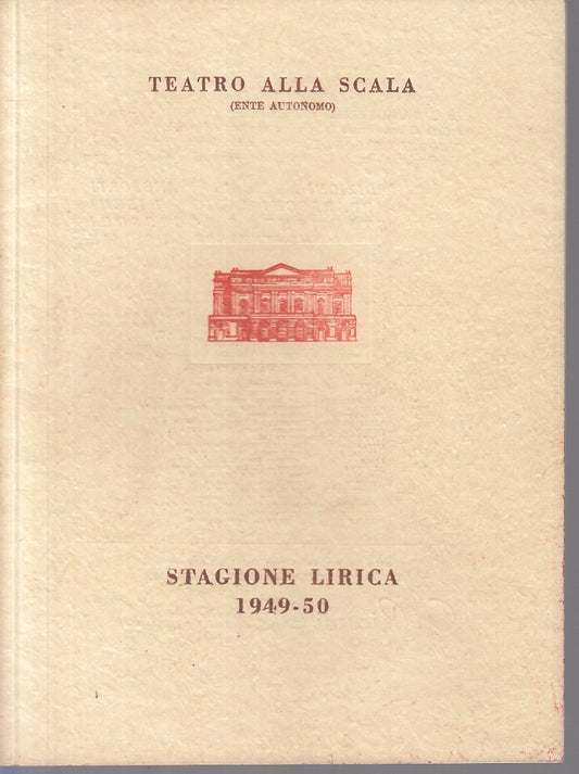 LT- TEATRO ALLA SCALA STAGIONE LIRICA 1949/1950 BORIS GODUNOV - YFS343