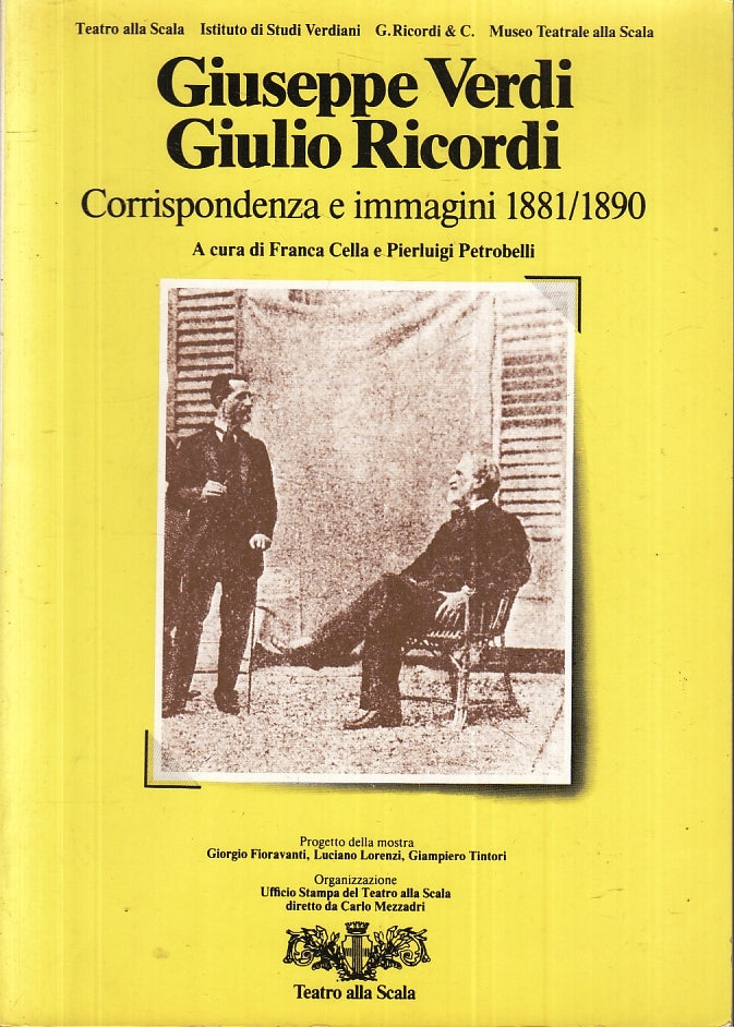 LT- GIUSEPPE VERDI GIULIO RICORDI CORRISPONDENZA --TEATRO SCALA- 1982- B- ZFS173