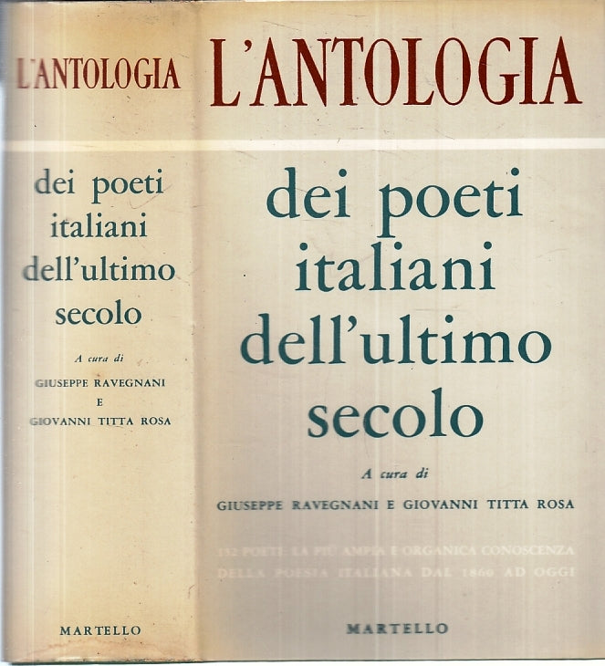 LN- ANTOLOGIA POETI ITALIANI DELL'ULTIMO SECOLO -- MARTELLO --- 1963- CS- YFS94