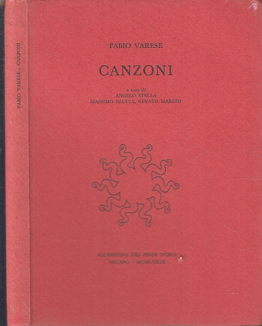 LN- CANZONI- FABIO VARESE- ALL'INSEGNA DEL PESCE D'ORO SCHEIWILLER- 1979- B- XFS