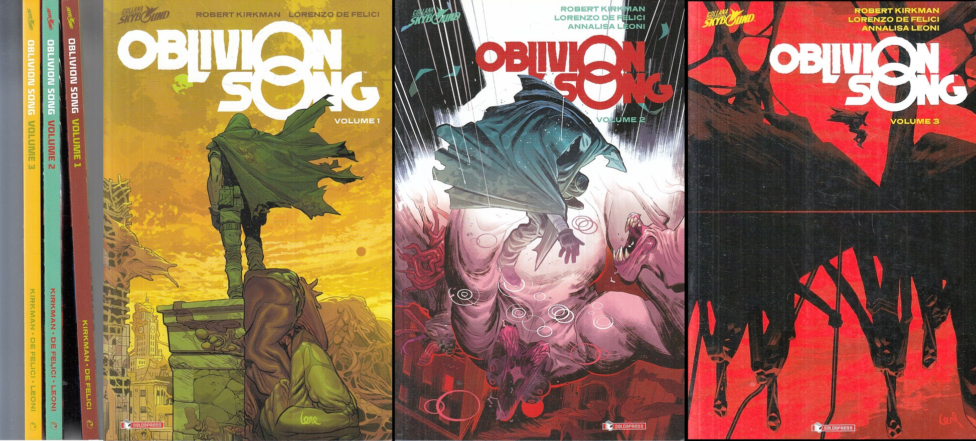 FV- OBLIVION SONG VOLUMI 1/3 - KIRKMAN DE FELICI LEONI- SALDAPRESS- 2019- B- VMX