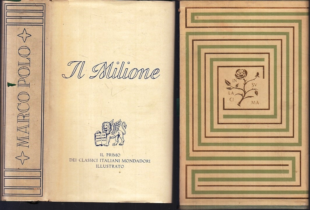 LN- IL MILIONE - MARCO POLO - MONDADORI - CLASSICI ILLUSTRATI -- 1954- CS- XFS83