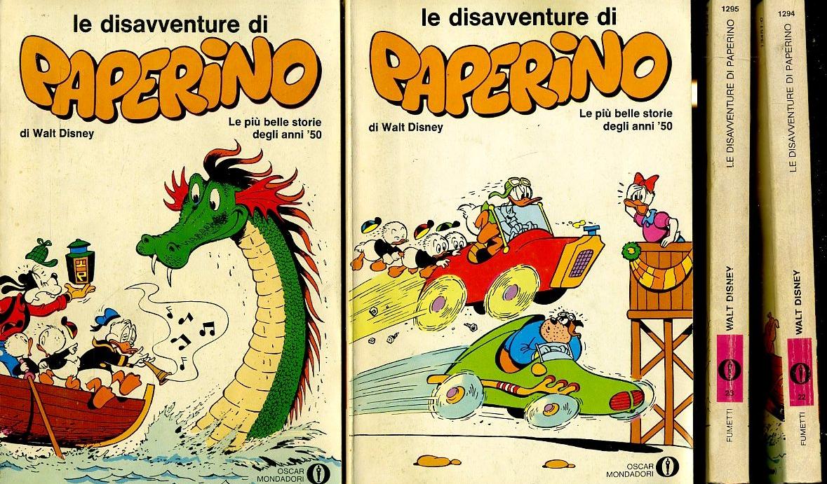 FD- OSCAR MONDADORI 1294/1295 LE DISAVVENTURE DI PAPERINO 2 VOLUMI - 1980 - VFX