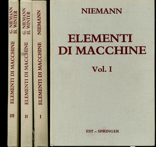 LZ- ELEMENTI DI MACCHINE 1/3 - NIEMANN WINTER - EST - SPRINGER-- 1983- C- ZFS204