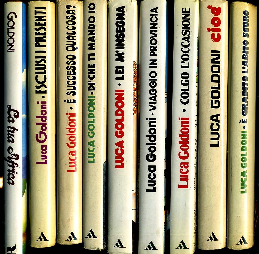 LN- LUCA GOLDONI LOTTO 9 ROMANZI VOLUMI OFFERTA-- MONDADORI RIZZOLI--- CS- ZFS95