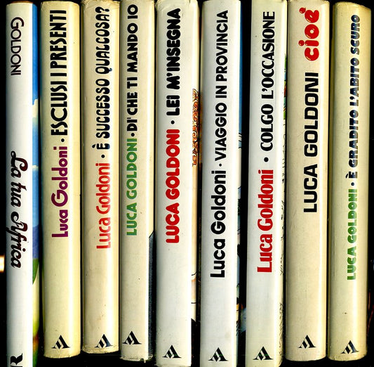LN- LUCA GOLDONI LOTTO 9 ROMANZI VOLUMI OFFERTA-- MONDADORI RIZZOLI--- CS- ZFS95