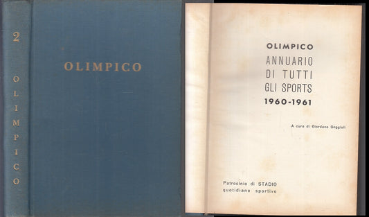 LC- OLIMPICO ANNUARIO DI TUTTI GLI SPORTS 1960/1961 -- OLIMPIA ---- C - ZFS530