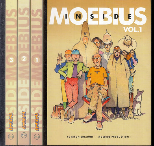 FV- INSIDE MOEBIUS VOLUMI 1/3 -- COMICON EDIZIONI --- 2008 - B - VHX