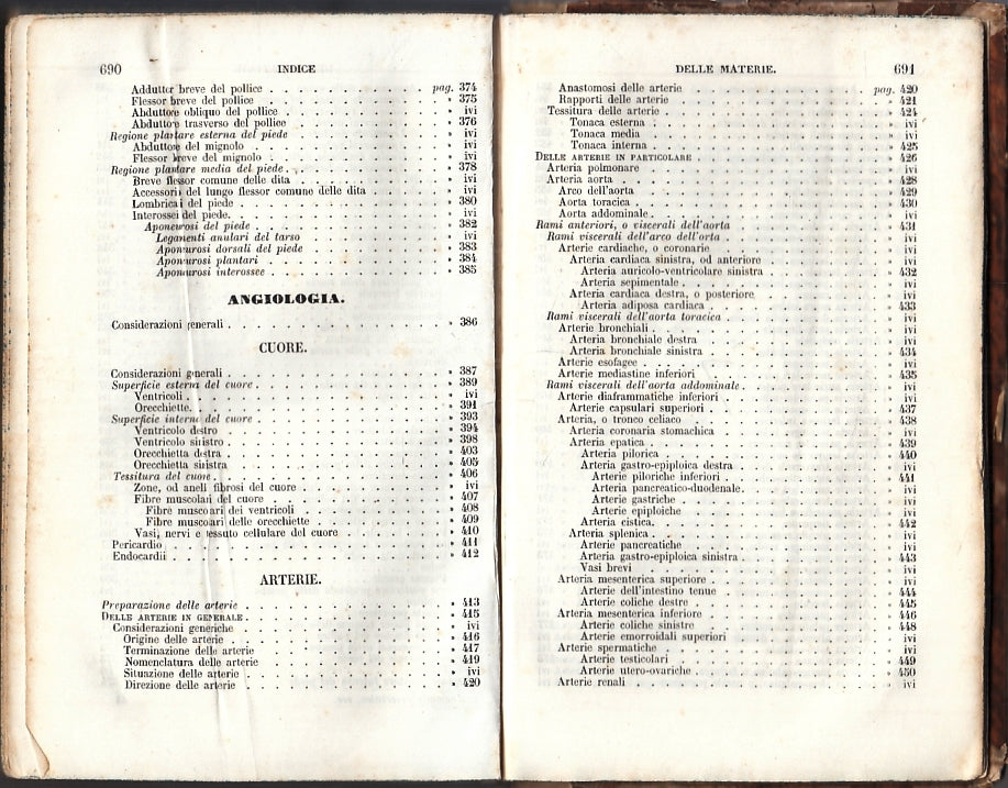 LD- ELEMENTI DI ANATOMIA UMANA - GAETANO STRAMBIO - VALLARDI --- 1854- C- XFS4