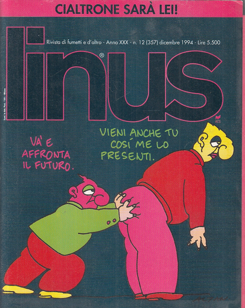 FR- RIVISTA LINUS ANNATA 1994 QUASI COMPLETA 1/12 (-9) - MILANO LIBRI - S - VGX