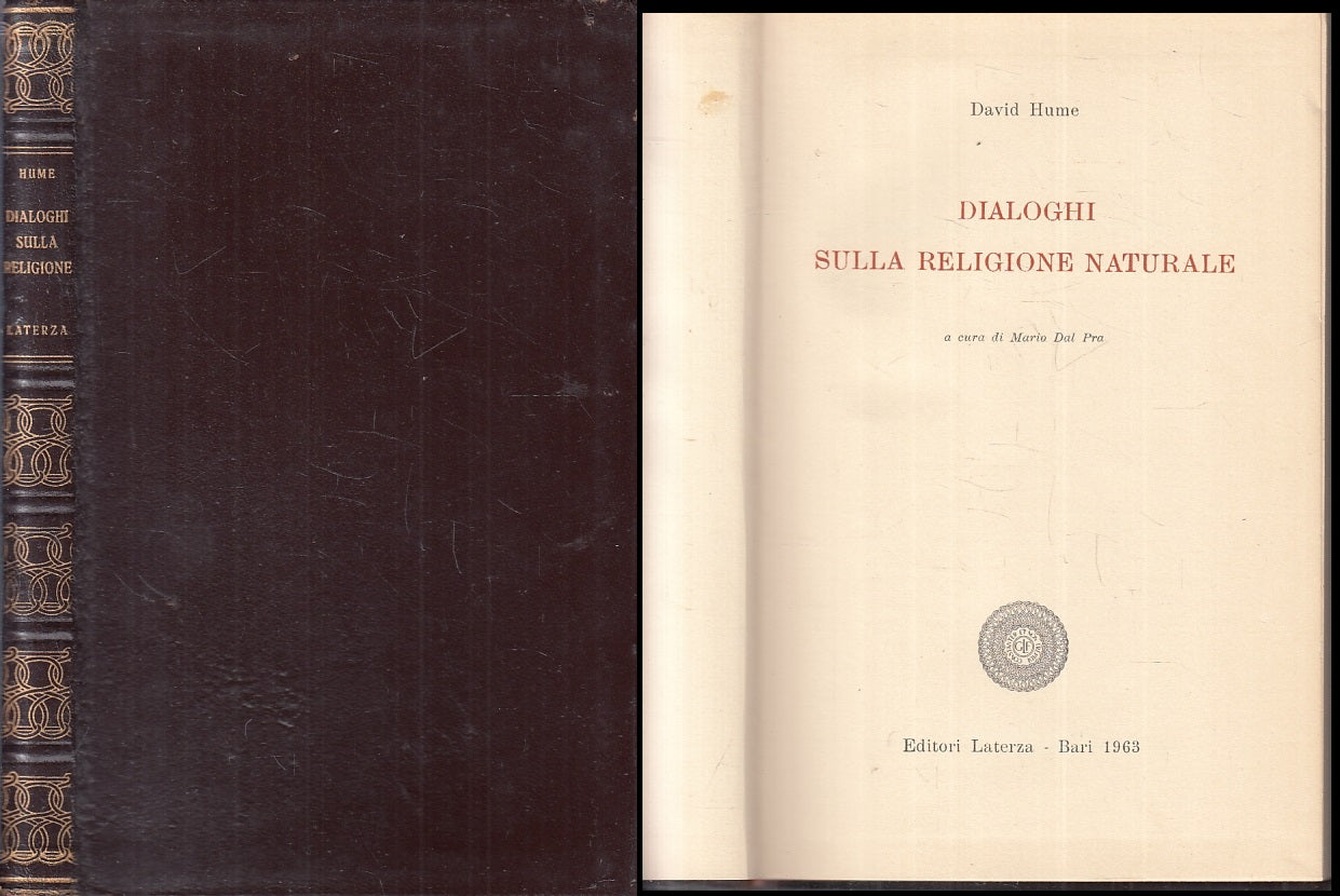 LS- DIALOGHI SULLA RELIGIONE NATURALE - DAVID HUME - LATERZA --- 1963 - B - XFS