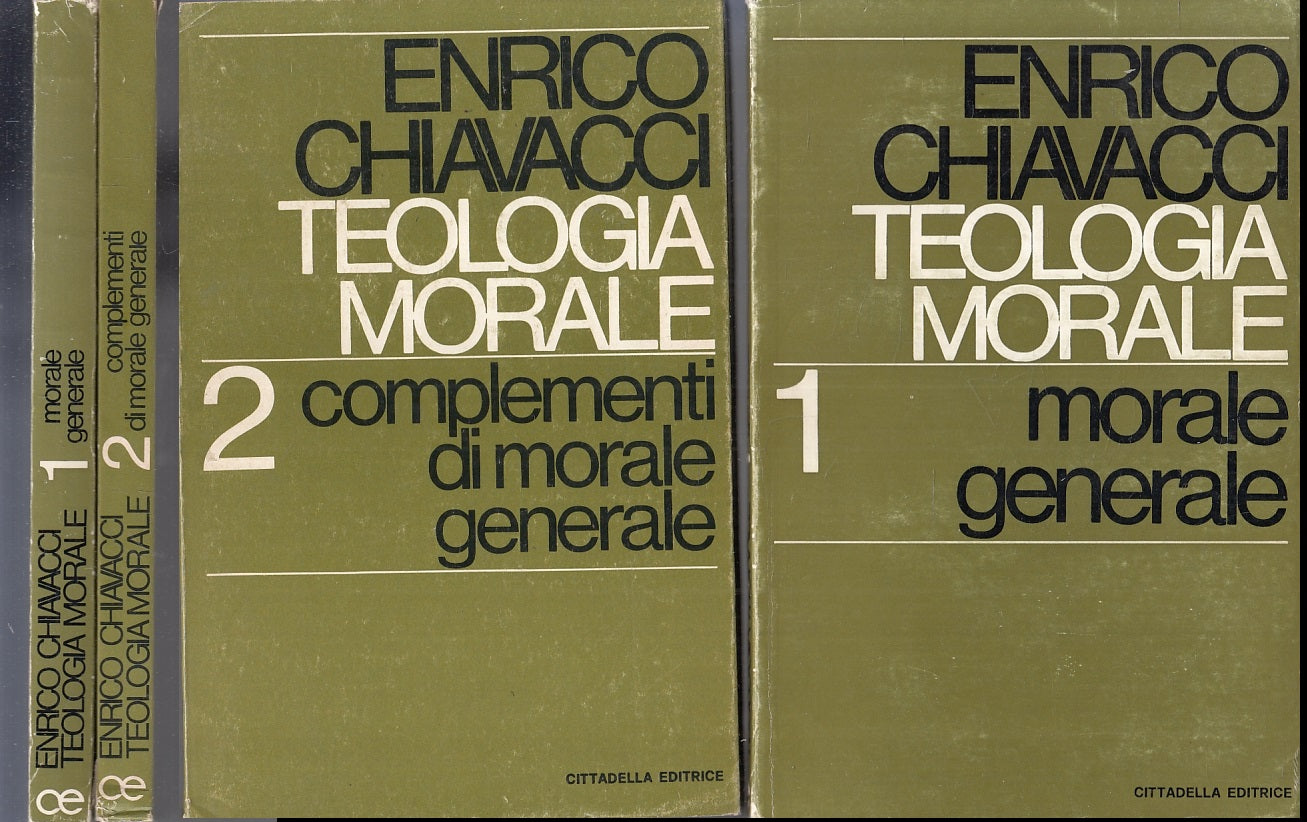 LS- TEOLOGIA MORALE 2 VOLUMI - ENRICO CHIAVACCI - CITTADELLA ---- B - ZFS183