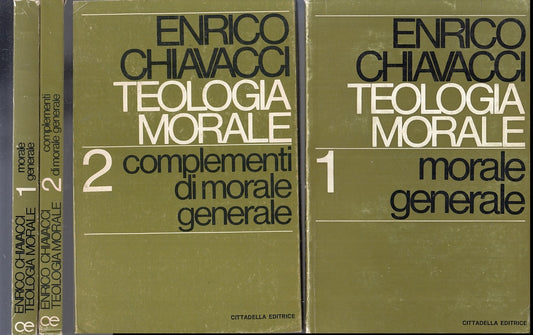 LS- TEOLOGIA MORALE 2 VOLUMI - ENRICO CHIAVACCI - CITTADELLA ---- B - ZFS183