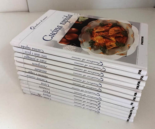 LK- QUADERNI DI CUCINA 12 VOLUMI -- DeAGOSTINI ---- C - YFS