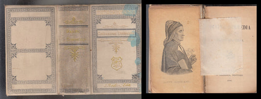 LN- LA DIVINA COMMEDIA- DANTE ALIGHIERI- BARBERA- COLLEZIONE DIAMANTE- 1896- C-XFS