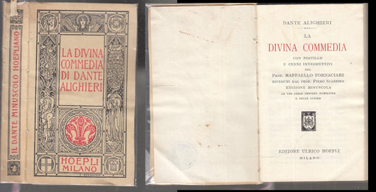 LA DIVINA COMMEDIA - DANTE ALIGHIERI - ULRICO HOEPLI - 1962 - B- XFS