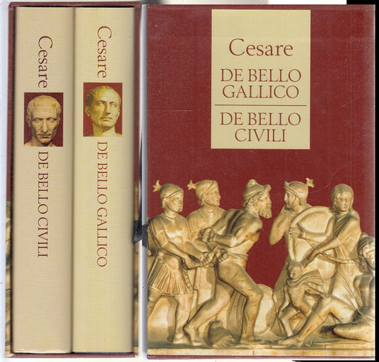 LS- DE BELLO GALLICO DE BELLO CIVILI COFANETTO 2 VOLUMI - CESARE - 1989- CS- XFS