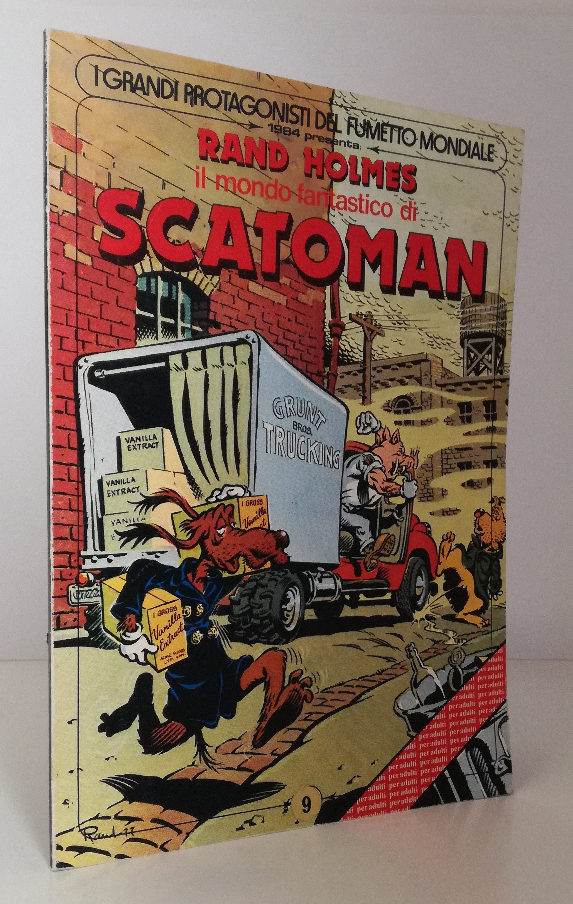 FV- GRANDI PROTAGONISTI FUMETTO MONDIALE 9 SCATOMAN - RAND HOLMES-- 1982- B- VHX