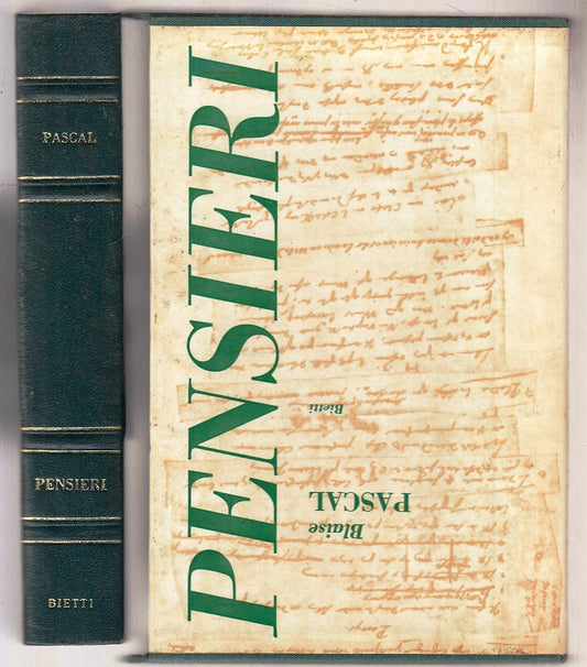 LN- PENSIERI COFANETTO - BLAISE PASCAL - BIETTI --- 1965 - C - XFS