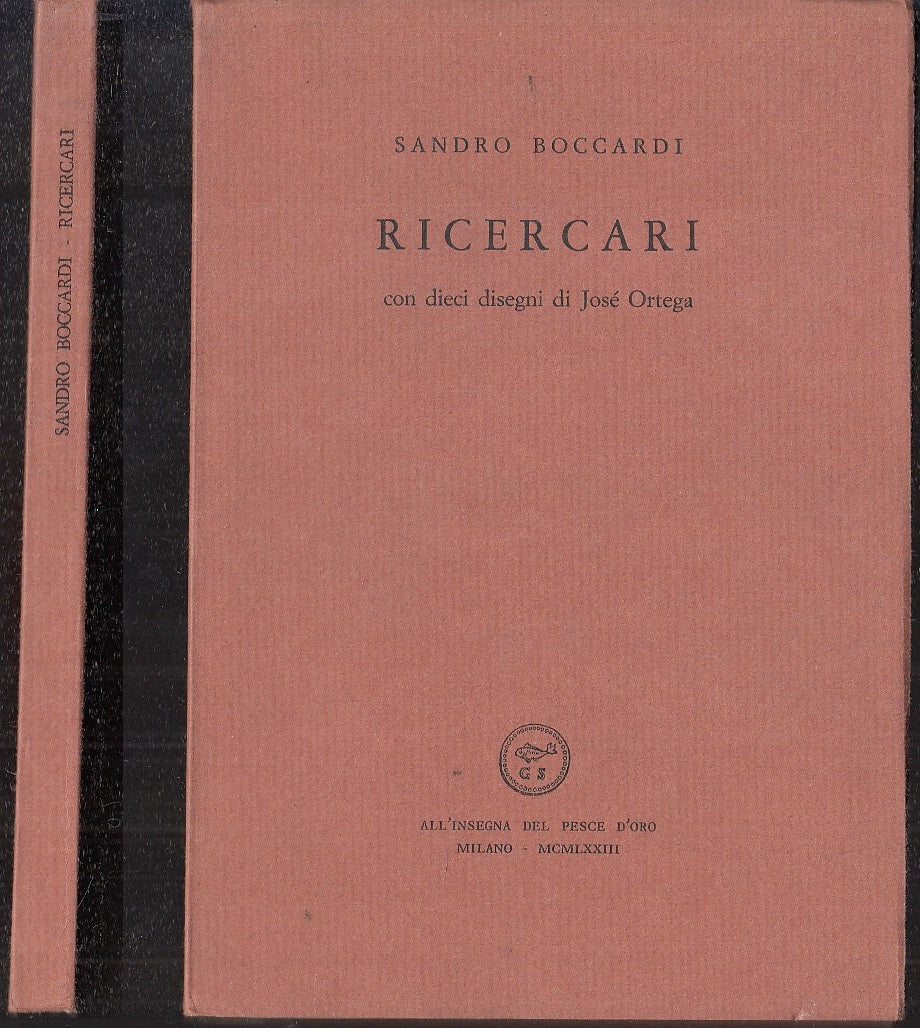 LN- RICERCARI ORTEGA - BOCCARDI - INSEGNA PESCE D'ORO SCHEIWILLER - 1973- B- XFS