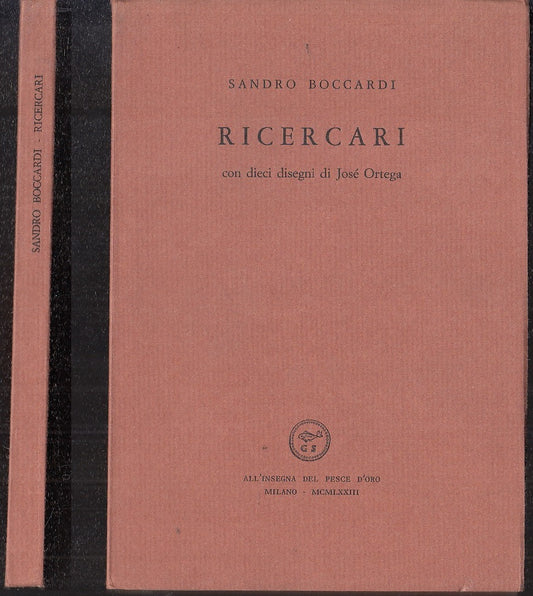LN- RICERCARI ORTEGA - BOCCARDI - INSEGNA PESCE D'ORO SCHEIWILLER - 1973- B- XFS
