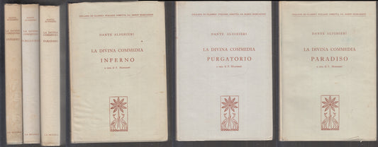 LN- LA DIVINA COMMEDIA 3 VOLUMI - DANTE ALIGHIERI - LA SCUOLA --- 1966 - CS- XFS
