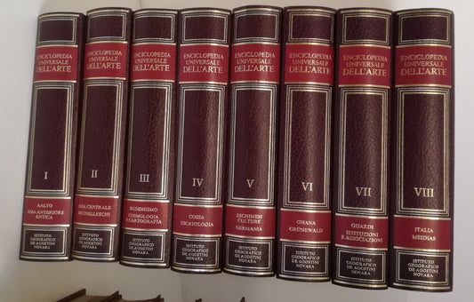 LT- ENCICLOPEDIA UNIVERSALE DELL'ARTE 16 VOLUMI COMPLETA - DeAGOSTINI- 1980- YFS
