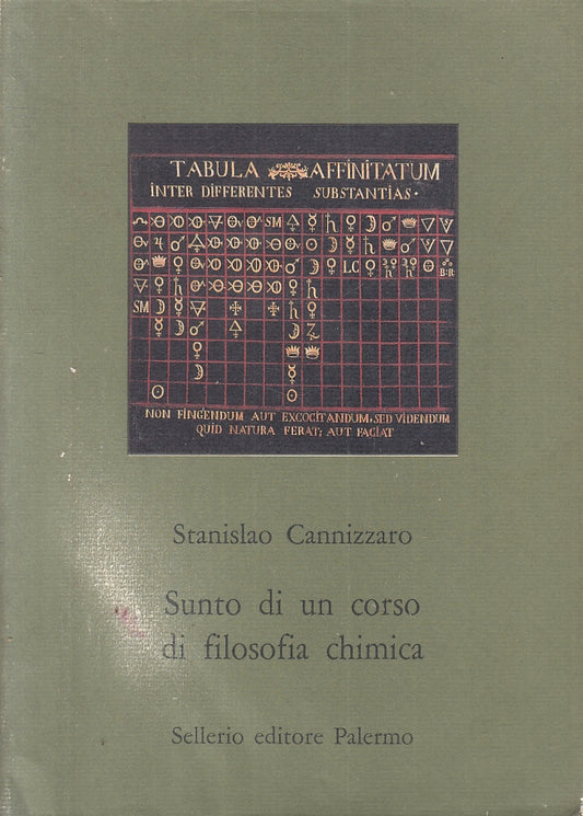 LS- SUNTO DI UN CORSO FILOSOFIA CHIMICA- CANNIZZARO- SELLERIO--- 1991- B- ZFS164