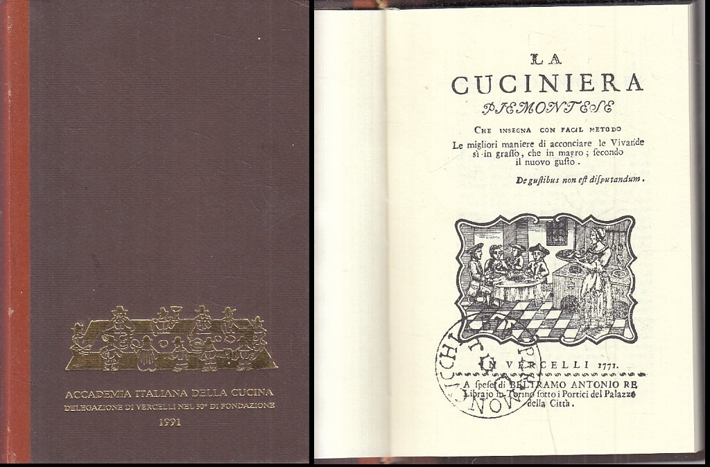 LZ- LA CUCINIERA PIEMONTESE ANASTATICA- ACCADEMIA ITALIANA CUCINA- 1991- C- ZFS69
