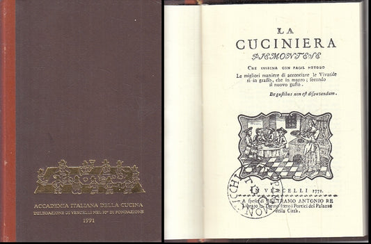LZ- LA CUCINIERA PIEMONTESE ANASTATICA- ACCADEMIA ITALIANA CUCINA- 1991- C- ZFS69