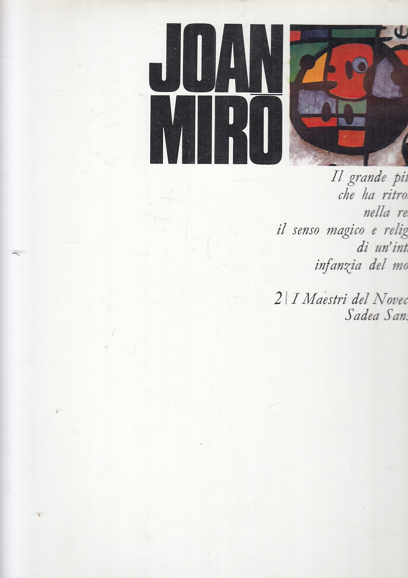 LT- I MAESTRI DEL NOVECENTO 2 JOAN MIRO' -- SANSONI --- 1970 - CS- YFS356