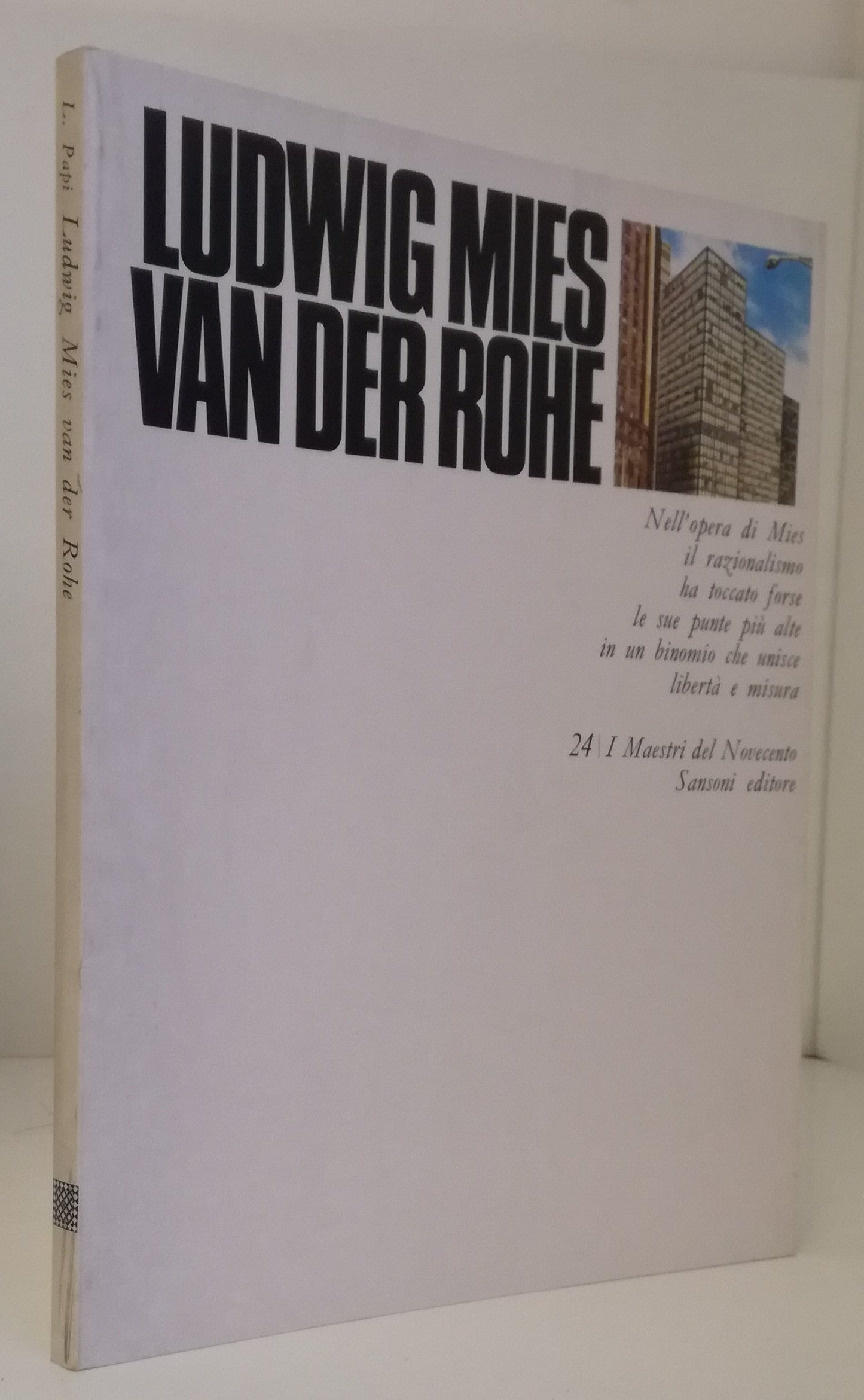 LT- I MAESTRI DEL NOVECENTO 24 LUDWIG MIES VAN DER ROHE- SANSONI- 1970- B- YFS83