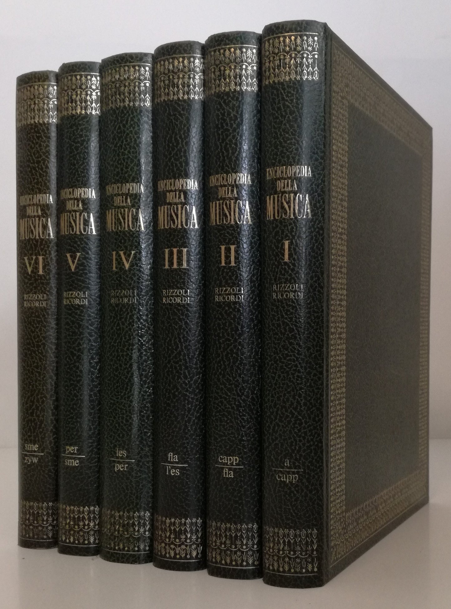 LT- ENCICLOPEDIA DELLA MUSICA VOLUMI I/VI COMPLETA- RIZZOLI RICORDI- 1972- C-YFS
