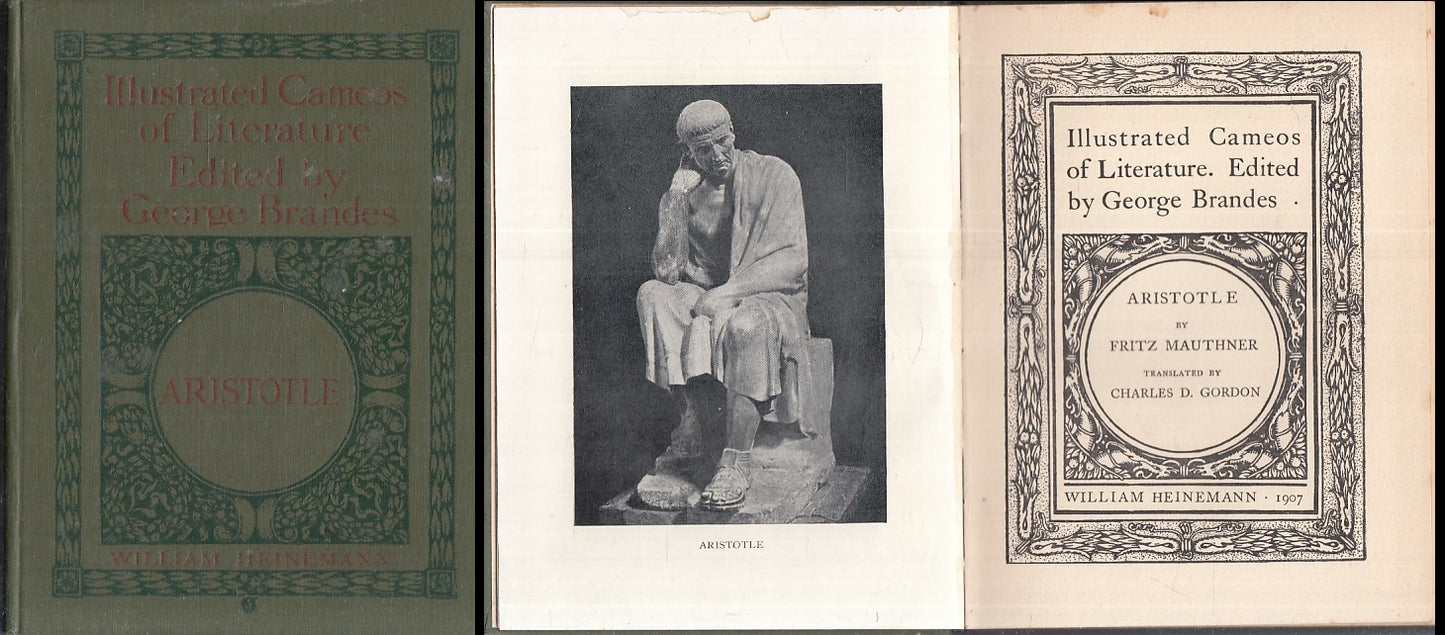 LN- ARISTOTLE ILLUSTRATED CAMEOS - MAUTHNER- WILLIAM HEINEMANN--- 1907- C- ZFS80