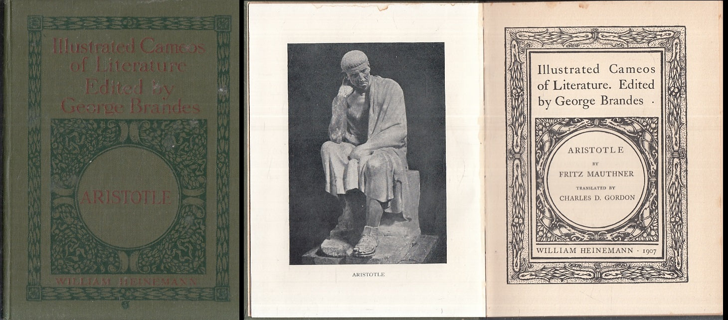 LN- ARISTOTLE ILLUSTRATED CAMEOS - MAUTHNER- WILLIAM HEINEMANN--- 1907- C- ZFS80