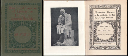 LN- ARISTOTLE ILLUSTRATED CAMEOS - MAUTHNER- WILLIAM HEINEMANN--- 1907- C- ZFS80