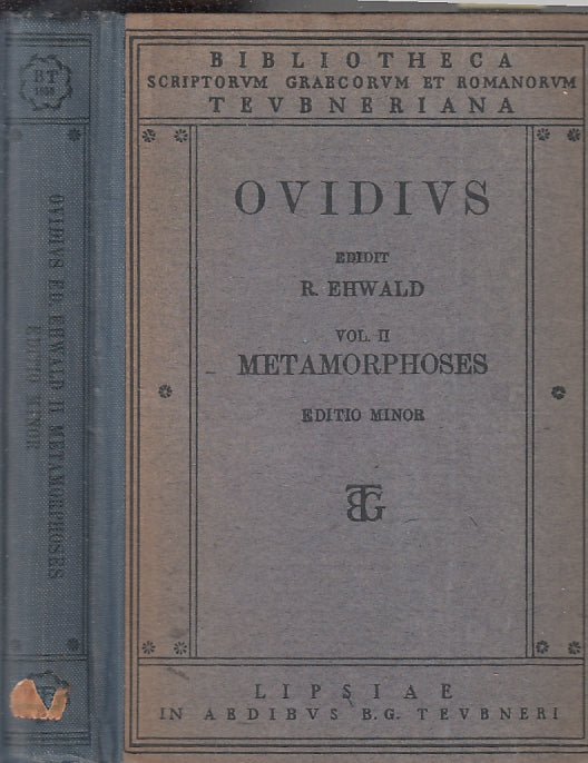 OVIDIUS VOL.II METAMORPHOSES- EHWALD- BIBLIOTHECA TEUBNERIANA- 1925-C-ZFS637