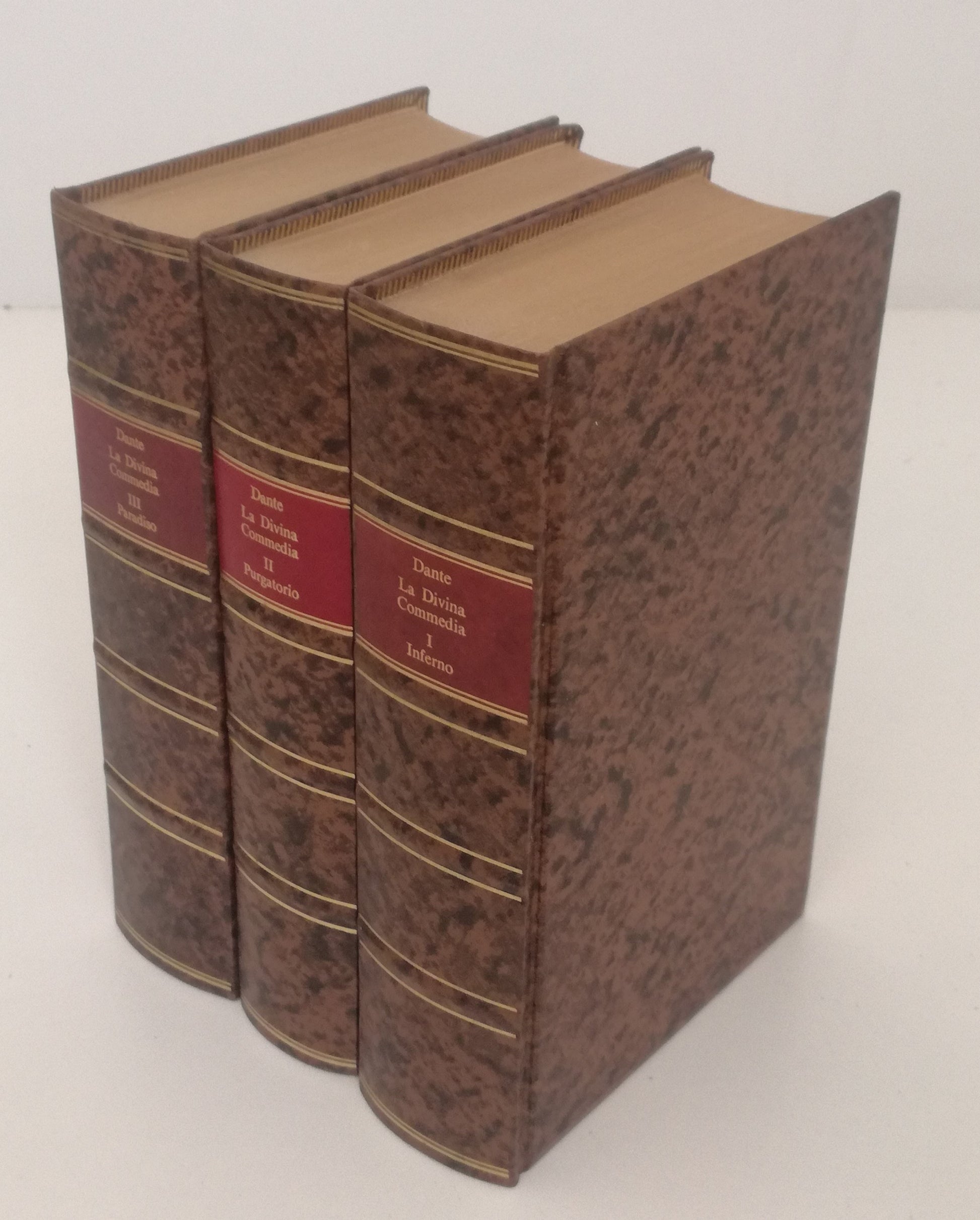 LN- LA DIVINA COMMEDIA 3 VOLUMI - DANTE ALIGHIERI - RIZZOLI - BUR-- 1975- C- XFS