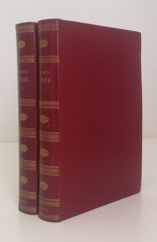 LN- OPERE 2 VOLUMI - GIOVANNI PASCOLI - RIZZOLI - I CLASSICI -- 1970 - C - XFS