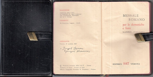 LD- MESSALE ROMANO PER DOMENICHE E FESTE LATINO ITALIANO-- SAT--- 1965- B-ZFS152