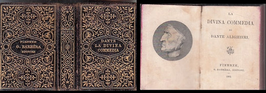 LN- LA DIVINA COMMEDIA MINILIBRO - DANTE ALIGHIERI - BARBERA --- 1905- B- ZFS152