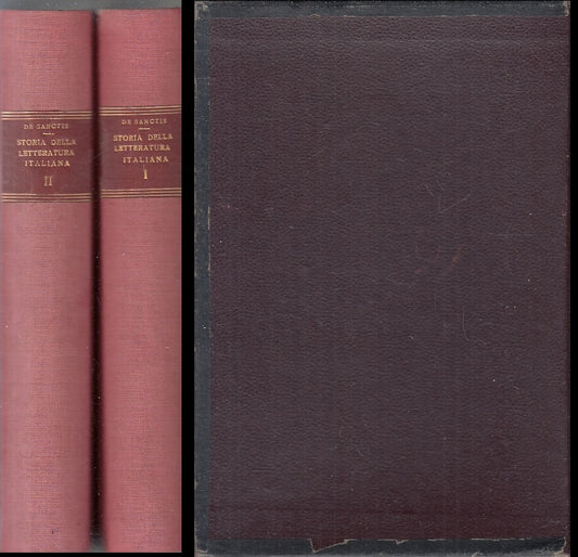 LN- STORIA DELLA LETTERATURA ITALIANA VOLUMI 1/2- DE SANCTIS- LATERZA- C- ZFS255