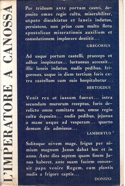 LN-L'IMPERATORE A CANOSSA - GHIRARDINI- EDIZIONI DEL PENSIERO--- 1965- B- ZFS405
