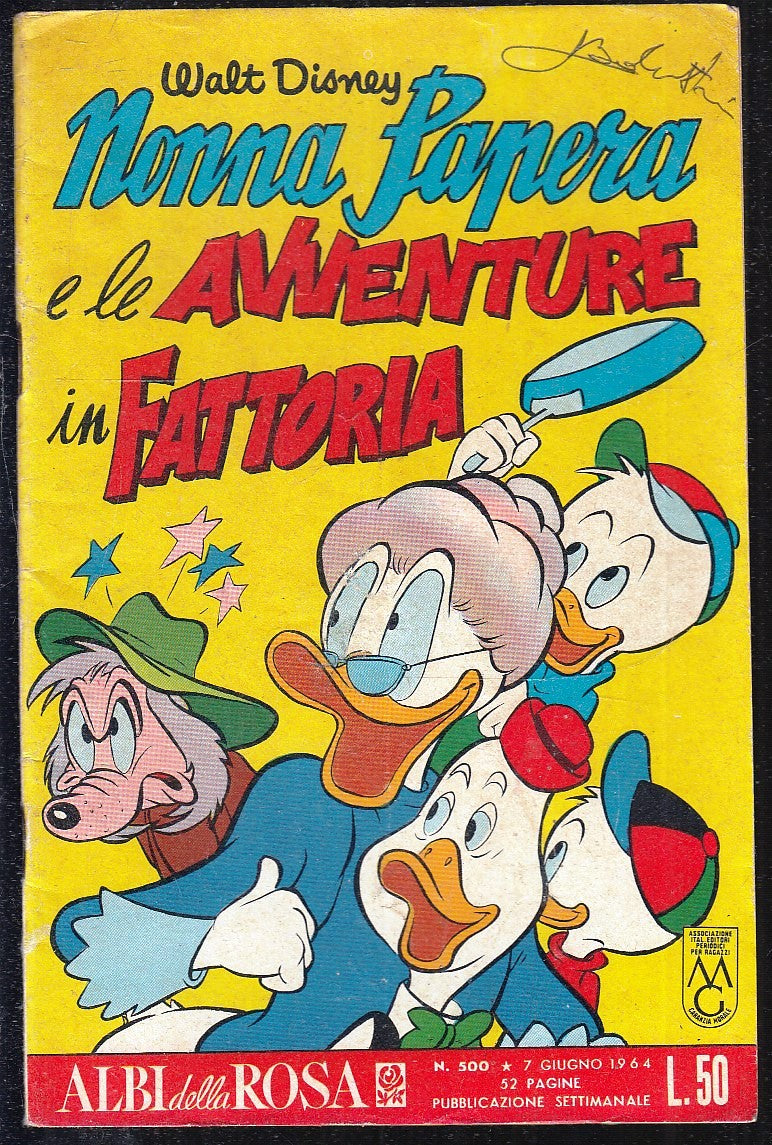 FD- ALBI DELLA ROSA N.500 -- DISNEY MONDADORI - 1964- S- ZGS