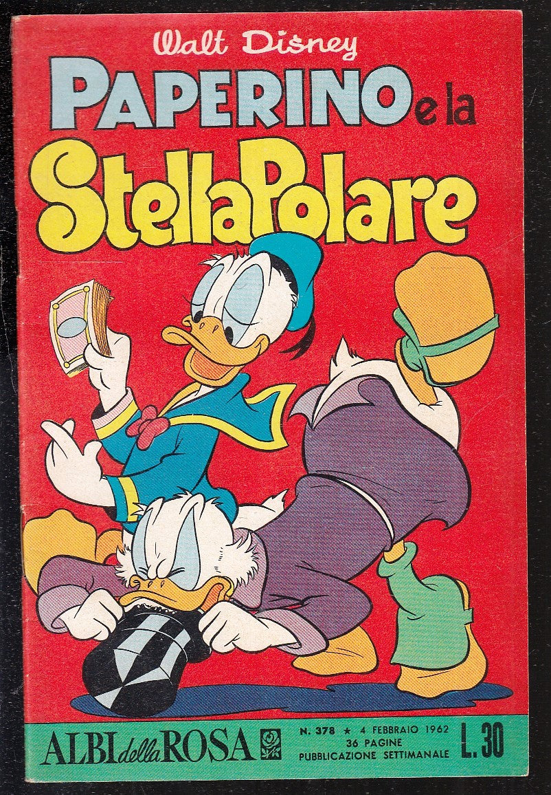 FD- ALBI DELLA ROSA N.378 PAPERINO STELLA POLARE-- DISNEY MONDADORI- 1962- S-ZGS