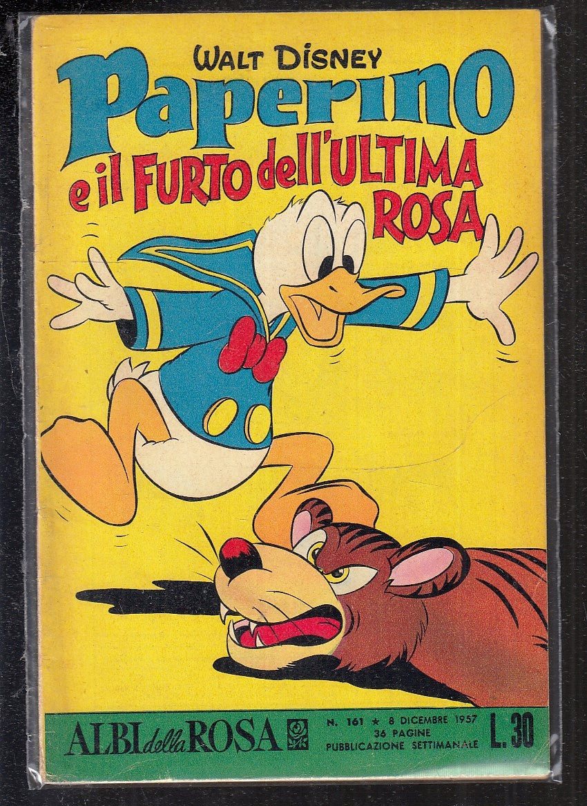 FD- ALBI DELLA ROSA N.161 PAPERINO E IL FURTO -- DISNEY MONDADORI- 1957- S- ZGS