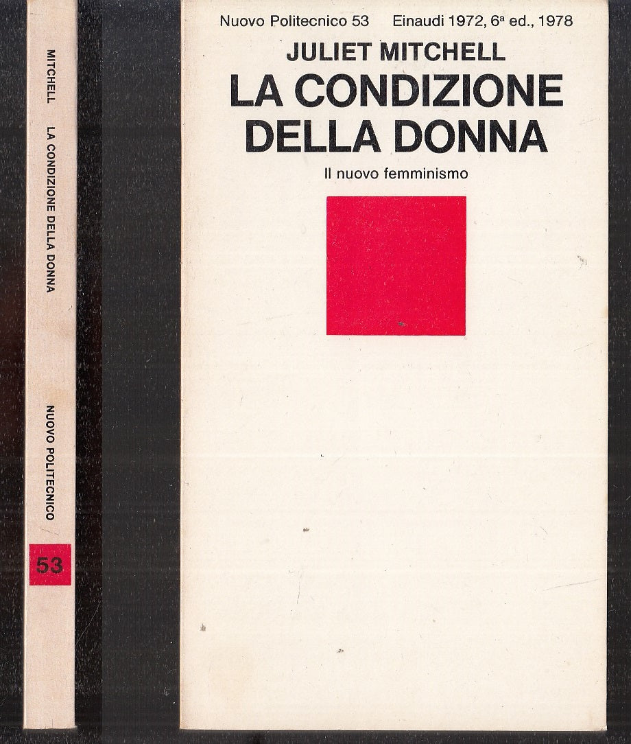 LS- LA CONDIZIONE DELLA DONNA- MITCHELL- EINAUDI- NUOVO POLITECNICO 53--- B- XFS