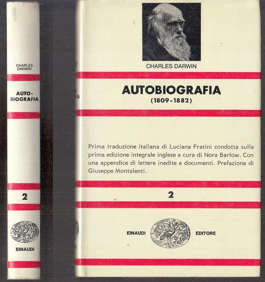 LN- AUTOBIOGRAFIA 1809/1882 - CHARLES DARWIN - EINAUDI - NUE 2 -- 1974 - CS- XFS